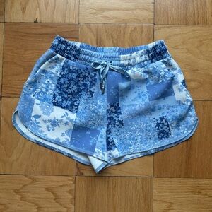 Altar’d State Revival Blue Floral Patchwork Shorts